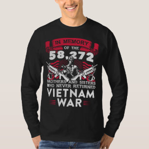 Camiseta Guerra Veterana Na Memória Do Vietnã Que Nunca R