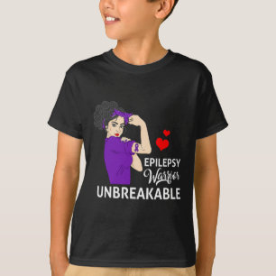 Camiseta Guerreira da Conscientização da Epilepsia Inquebra