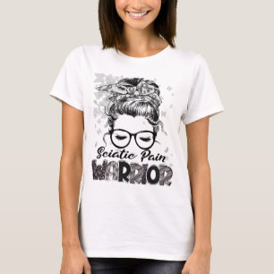 Camiseta Guerreira da Dor Ciática Mulheres Menina Sobrevive