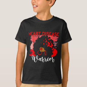 Camiseta Guerreira do Coração Mulher Negra Vermelha Conscie