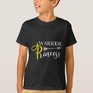 Camiseta Guerreira Princesa Cancer de Infância Consciência