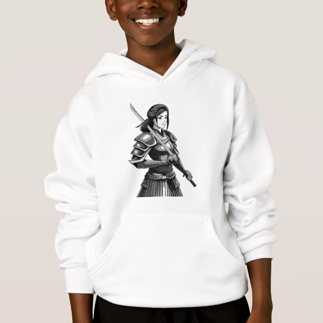 Camiseta guerreira samurai japonesa - mulher (Frente)