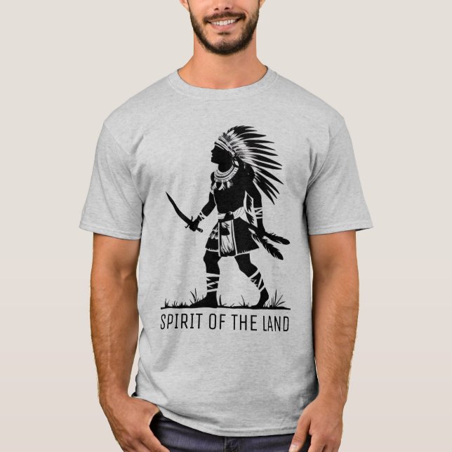Camiseta Guerreiro Americano Nativo (Frente)