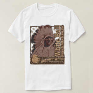 Camiseta Guerreiro americano "Touro Branco"
