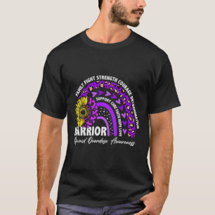 Camiseta Guerreiro Arco-Íris Roxo Fita Opióide Sobredosagem