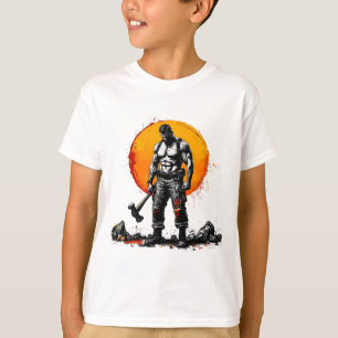 Camiseta guerreiro barbárie fantasia medieval força do humm