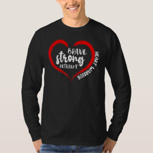 Camiseta Guerreiro Cardíaco Sensibilização para o Chd Brave
