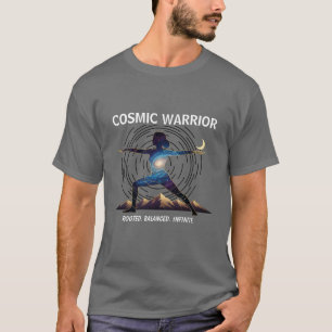 Camiseta Guerreiro Cósmico do Yoga   Postura do Corpo Galác