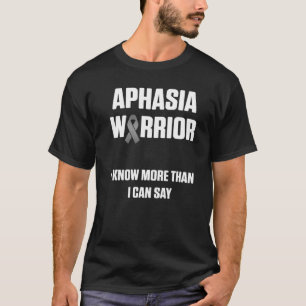 Camiseta Guerreiro da Afasia Saber Dizer Sobrevivente Consc