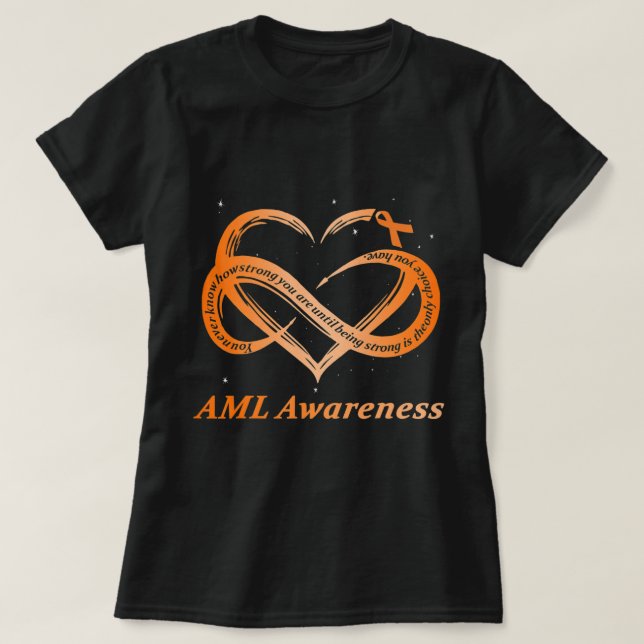 Camiseta Guerreiro da AML Sou a Awaren da Leucemia Mieloide (Frente do Design)