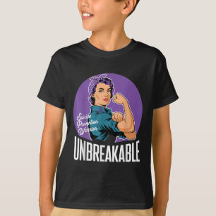 Camiseta Guerreiro da Consciência da Prevenção do Suicídio