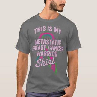 Camiseta Guerreiro da Consciência do Cancer da Mama Metastá