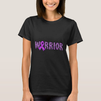 Camiseta Guerreiro da Consciencialização Fita Púrpura Impre