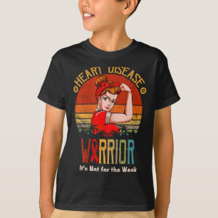 Camiseta Guerreiro da Doença Cardíaca Eu Uso Vermelho Para