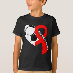 Camiseta Guerreiro da Doença Cardíaca Futebol Coração Verme