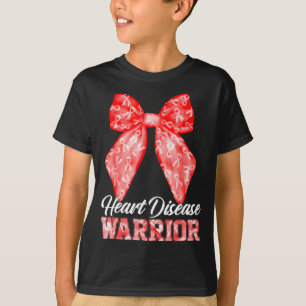 Camiseta Guerreiro da Doença Cardíaca Laço Vermelho Doença