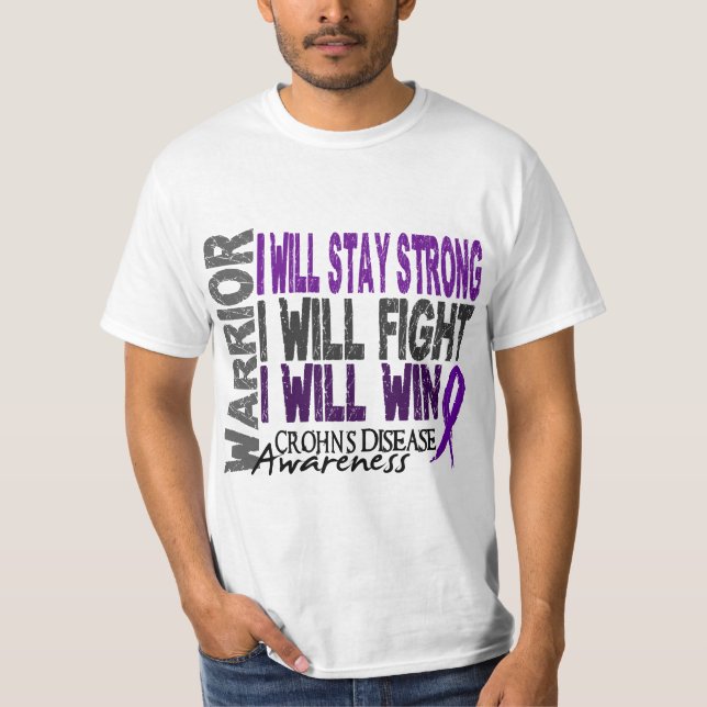 Camiseta Guerreiro da doença de Crohn (Frente)