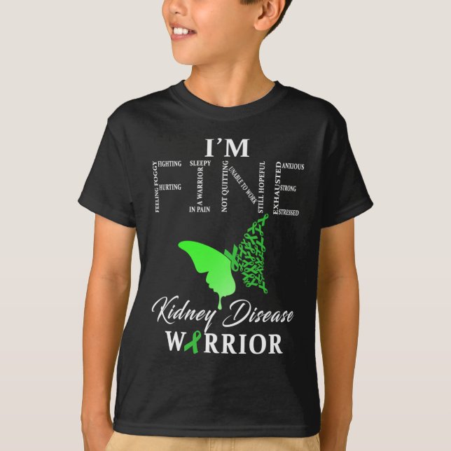 Camiseta Guerreiro da Doença Estou bem 1 (Frente)