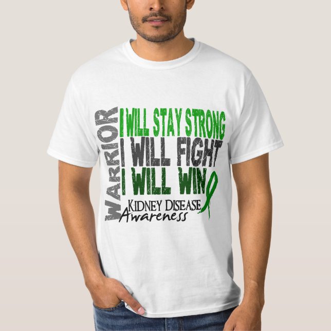 Camiseta Guerreiro da doença renal (Frente)