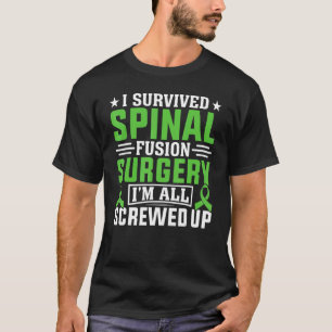 Camiseta Guerreiro da Escoliose Cirurgia de Fusão Espinhal