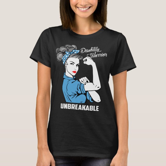 Camiseta Guerreiro da inabilidade inquebrável (Frente)