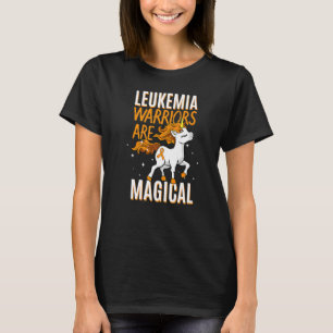 Camiseta Guerreiro da Leucemia Unicórnio Mágico Fita Laranj