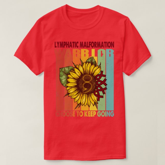 Camiseta Guerreiro Da Malformação Linfática Escolha Continu (Frente do Design)