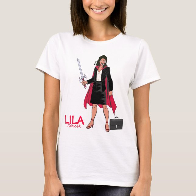 Camiseta Guerreiro da mulher de negócio (Frente)