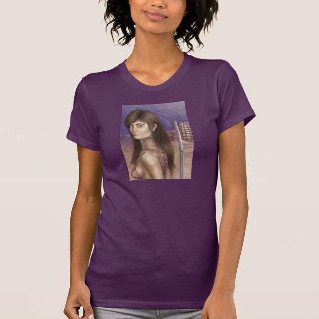 Camiseta Guerreiro da mulher de Persia (Frente)