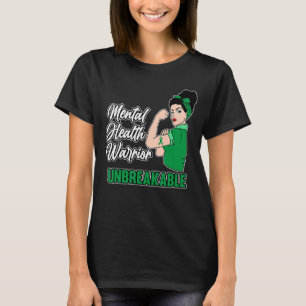 Camiseta Guerreiro da Saúde Mental Consciência Inseparável