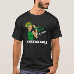Camiseta Guerreiro da Saúde Mental Mulher Forte Inseparável