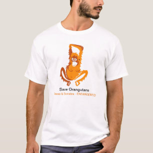 Camiseta Guerreiro da vida selvagem - Salvem os Orangutanos