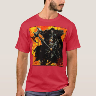 Camiseta Guerreiro de Ax bárbaro