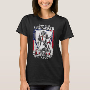 Camiseta Guerreiro De Deus O Alertou Sobre A Bandeira Ameri
