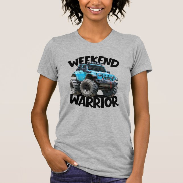 Camiseta Guerreiro de Fim de Semana 4x4  (Frente)