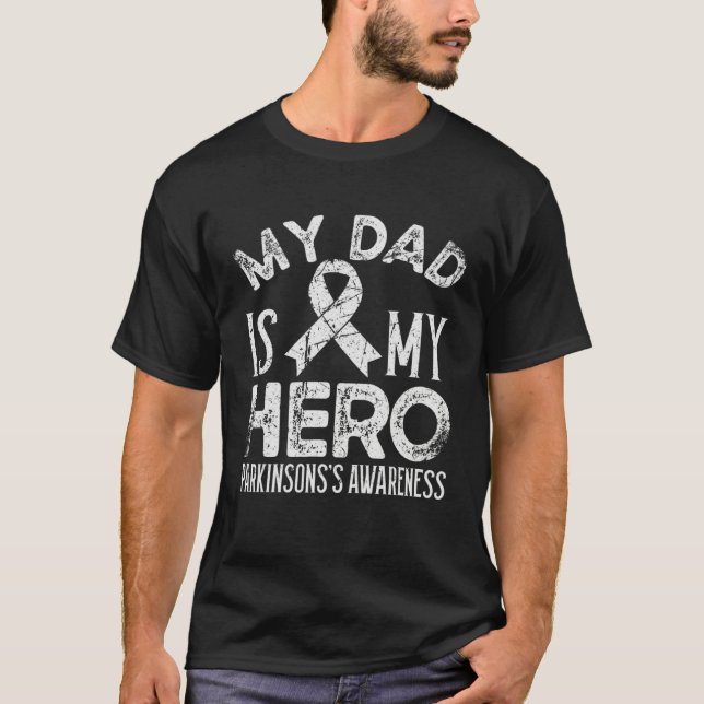 Camiseta Guerreiro de Parkinson Conscientização da Doença d (Frente)
