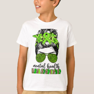Camiseta Guerreiro de Saúde Mensagem Bun Mental Problemas 1