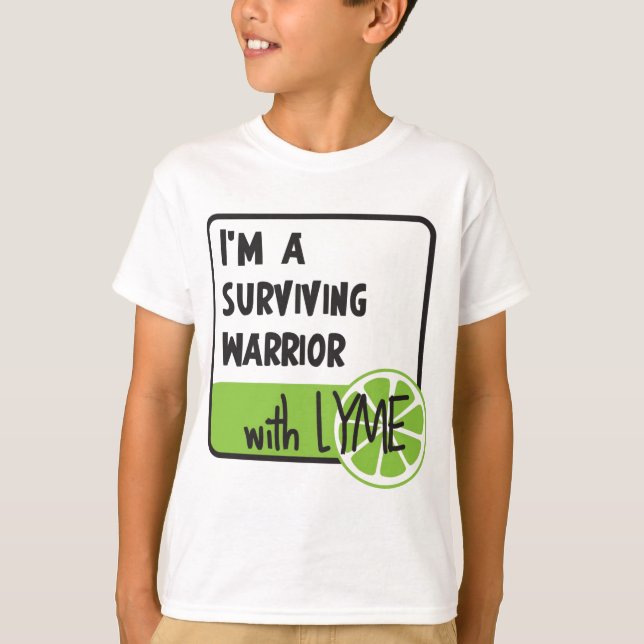 Camiseta Guerreiro de sobrevivência com LYME (Frente)