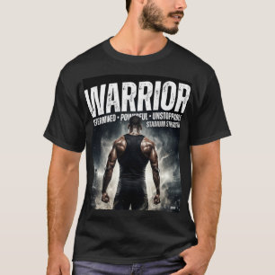 Camiseta Guerreiro Determinado Poderoso Incontrolável Mot D