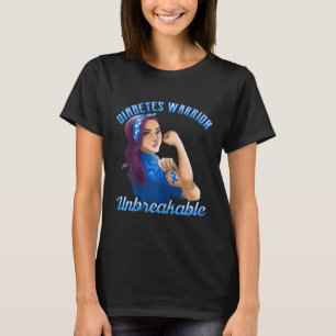 Camiseta Guerreiro Diabetes! Designs De Consciência Da Diab