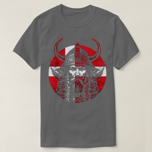 Camiseta Guerreiro Dinamarquês Viking 5 (Frente do Design)