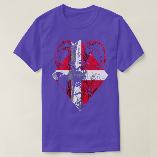 Camiseta Guerreiro Dinamarquês Viking 7 (Frente do Design)