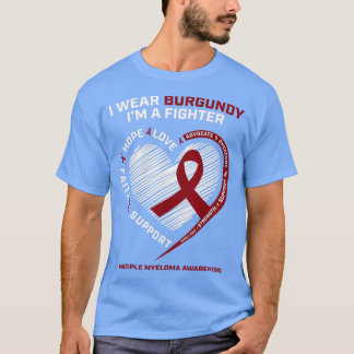 Camiseta Guerreiro do Cancer Burgundy - Múltiplo Myeloma A