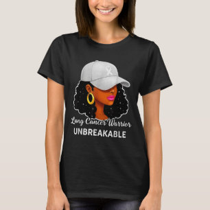 Camiseta Guerreiro do Câncer de Pulmão Mulheres Negras Inqu