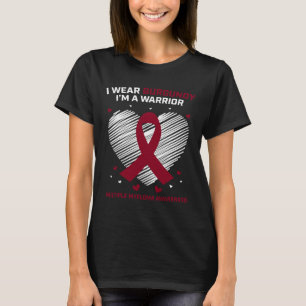 Camiseta Guerreiro do Câncer de Sangue Conscientização do M