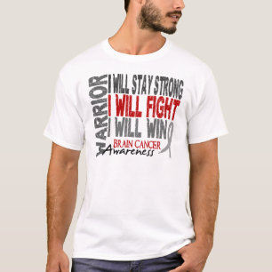 Camiseta Guerreiro do cancro cerebral