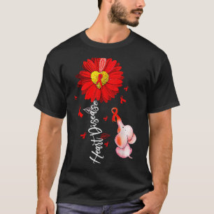 Camiseta Guerreiro do Coração de Girassol Doença do Coração