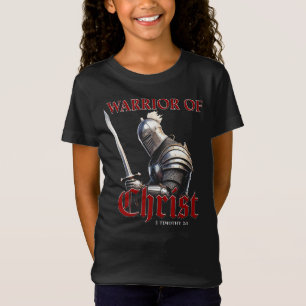 Camiseta Guerreiro do Cristo 2 Timothy 2:3 Bíblia cristã