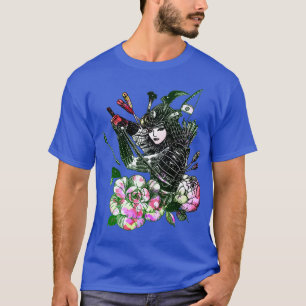 Camiseta Guerreiro do Japonês Geisha Sword Samurai
