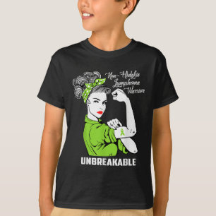 Camiseta Guerreiro do linfoma não-hostil Conscientização